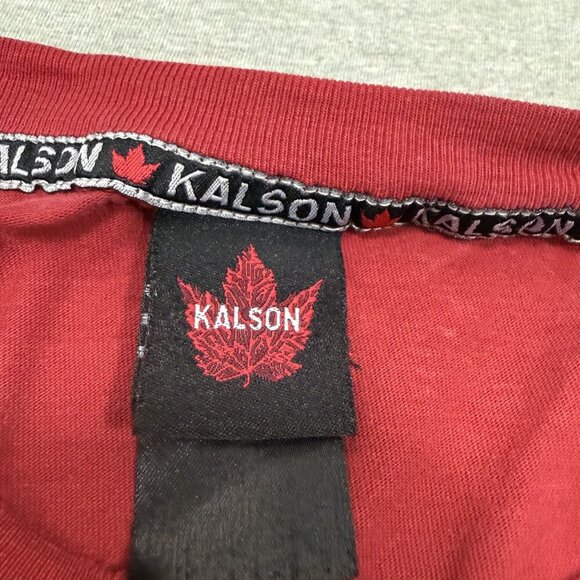 Kalson Canada Long Sleeve T-Shirt 1867 Mens Size XL Red & White Striped - Picture 3 of 6